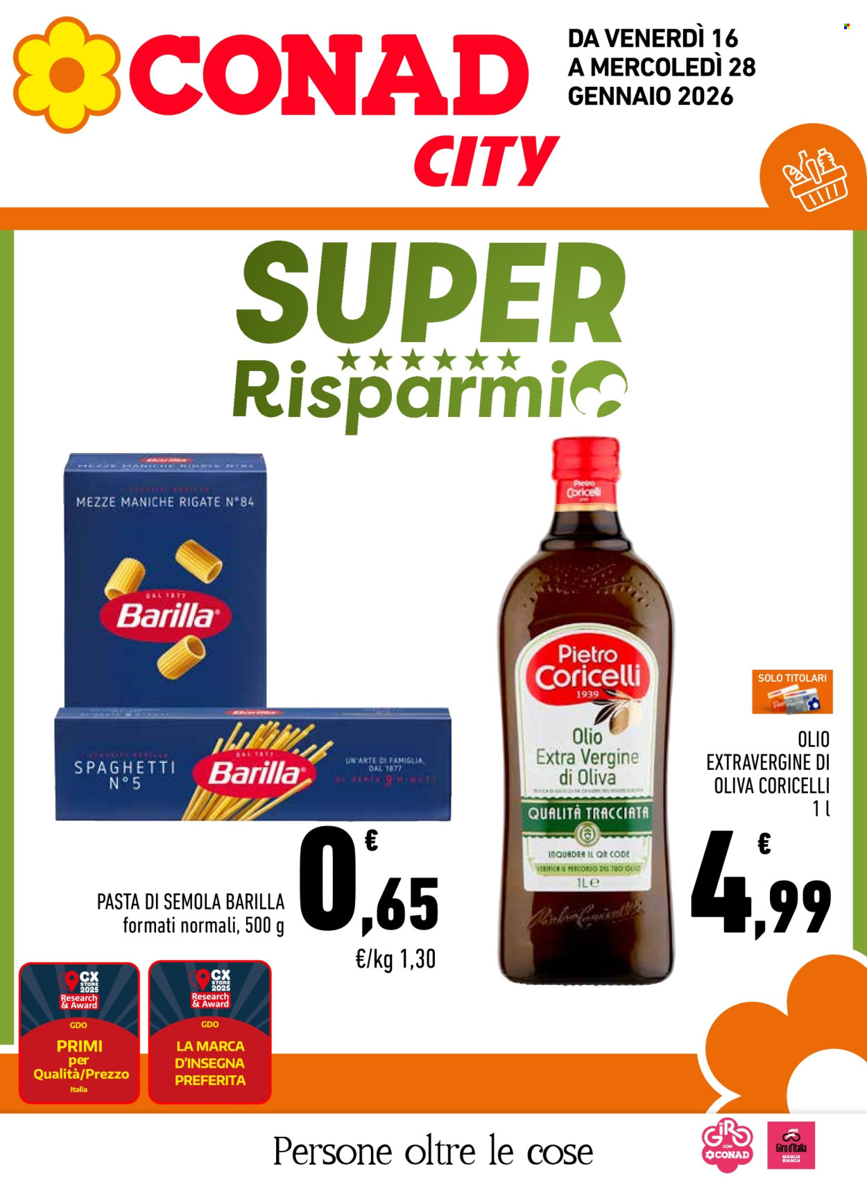 Volantino Conad City - 16/1/2026 - 28/1/2026. Pagina 1