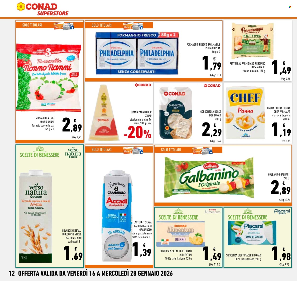 Volantino Conad Superstore - 16/1/2026 - 28/1/2026. Pagina 12