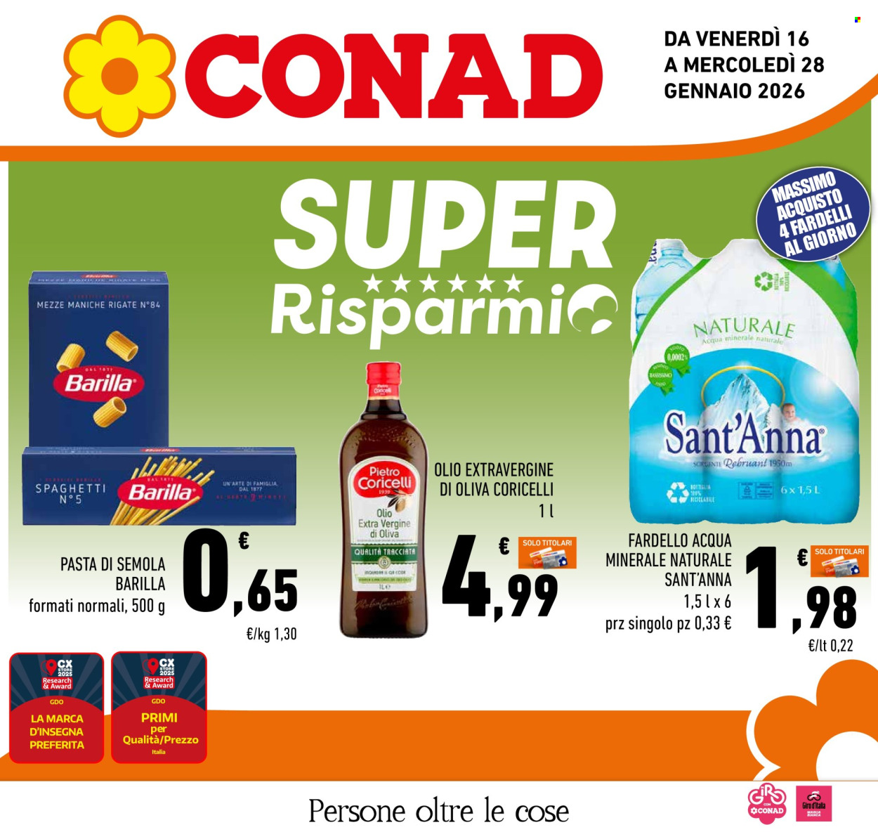 Volantino Conad - 16/1/2026 - 28/1/2026. Pagina 1
