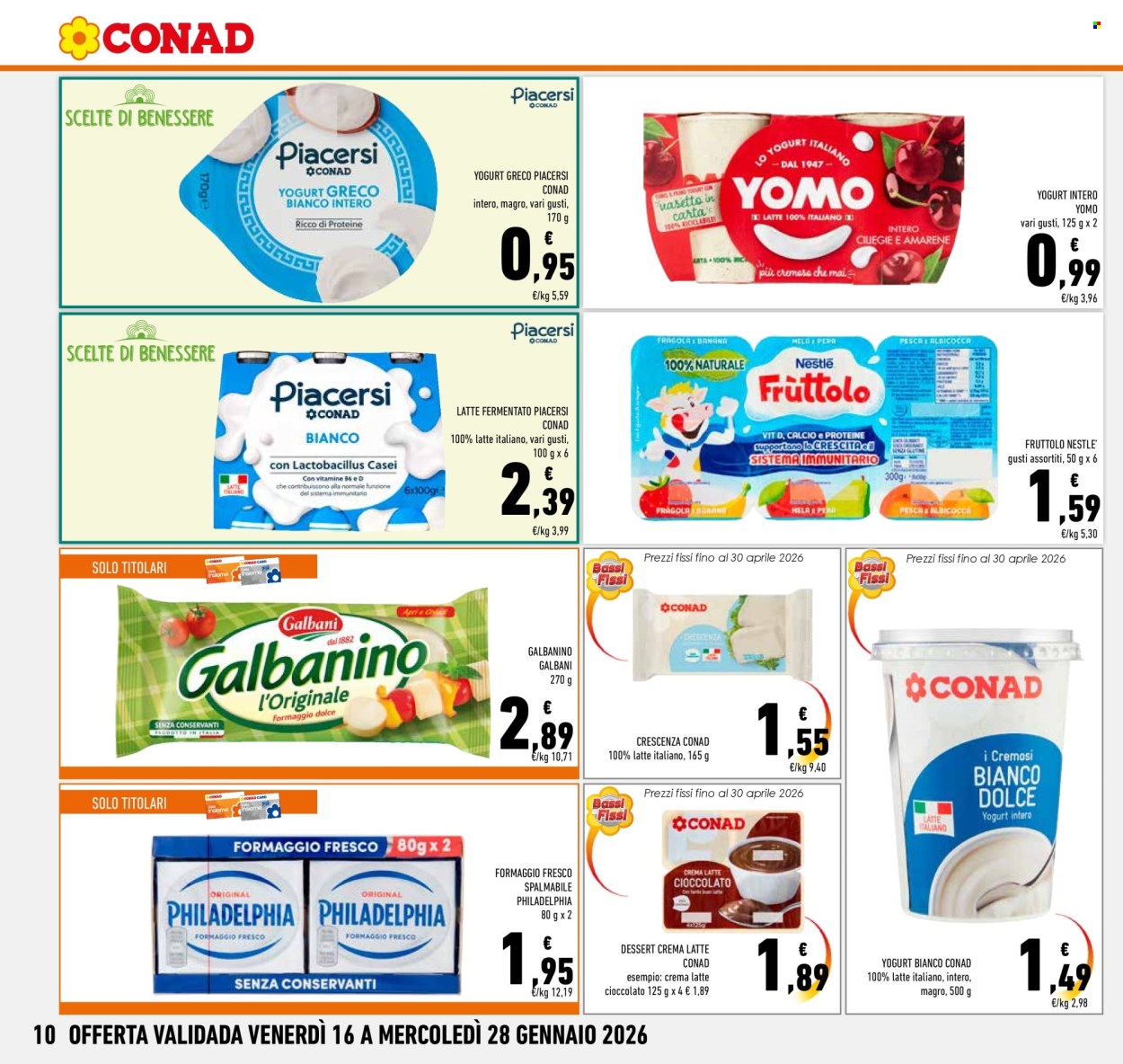 Volantino Conad - 16/1/2026 - 28/1/2026. Pagina 10