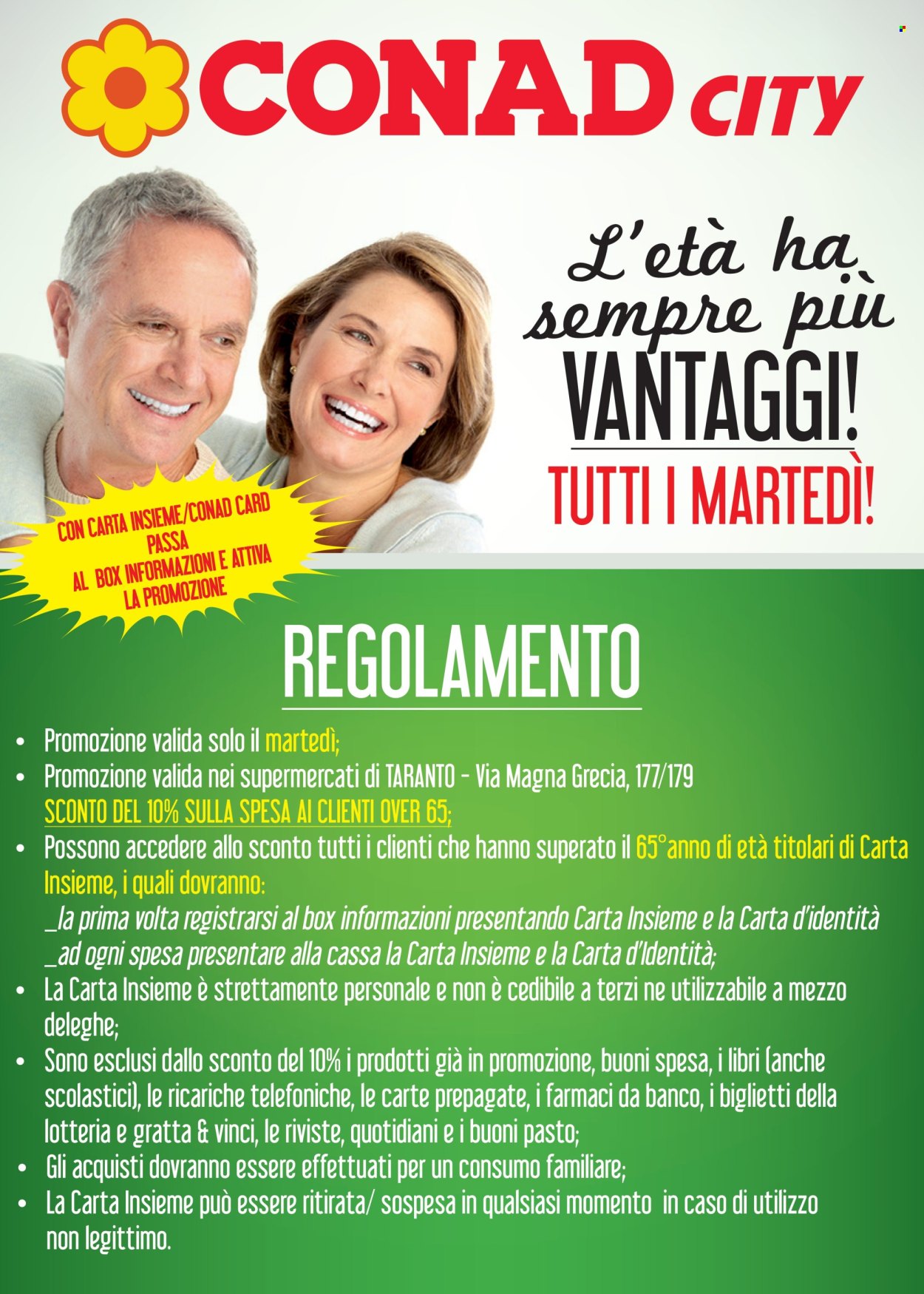 Volantino Conad City - 14/1/2026 - 30/11/2026. Pagina 1