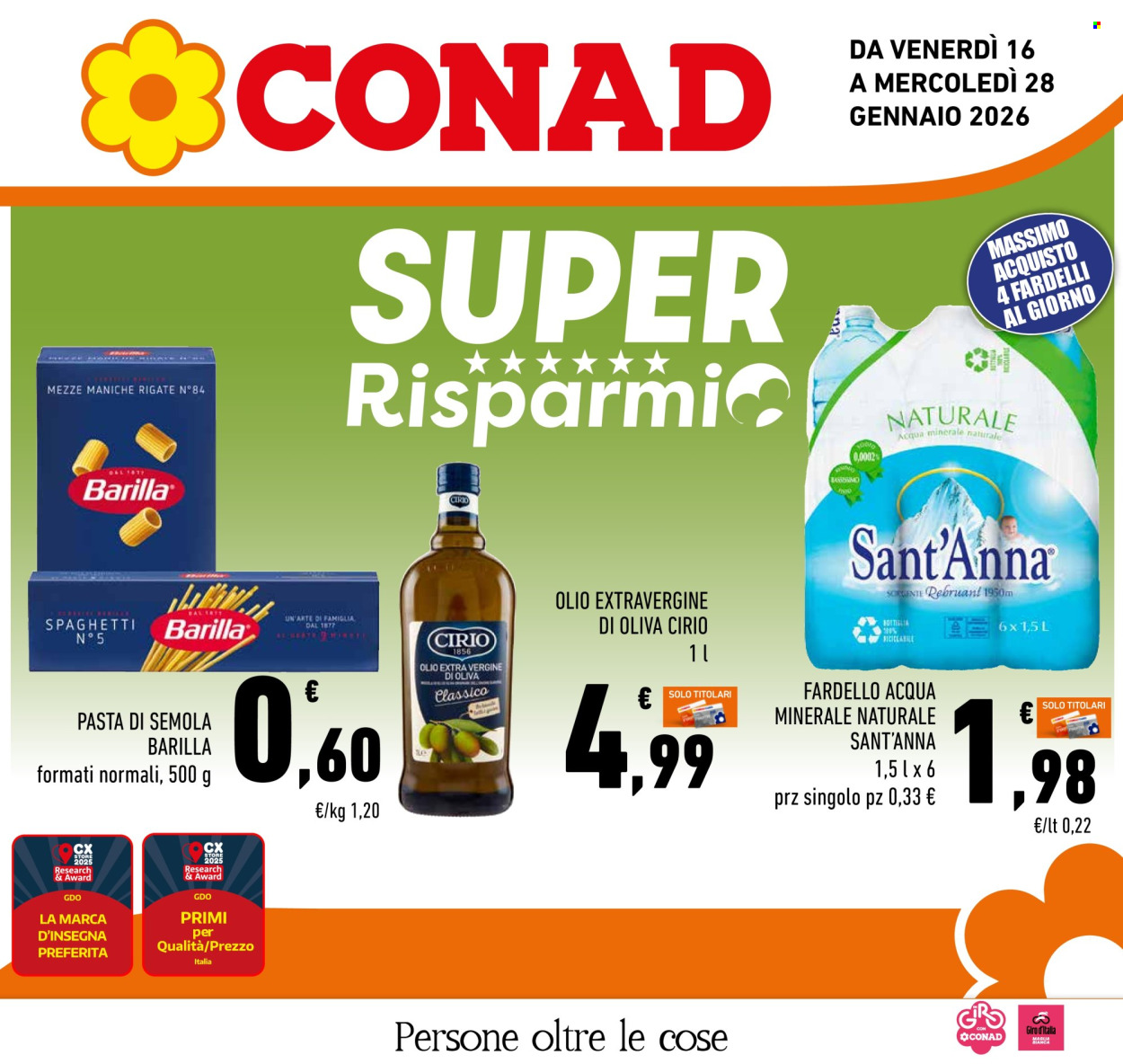 Volantino Conad - 16/1/2026 - 28/1/2026. Pagina 1