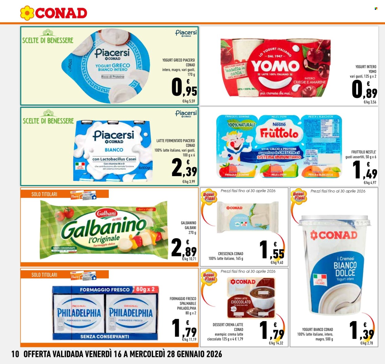Volantino Conad - 16/1/2026 - 28/1/2026. Pagina 10