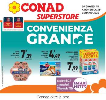 Volantino Conad Superstore - 15/1/2026 - 25/1/2026.