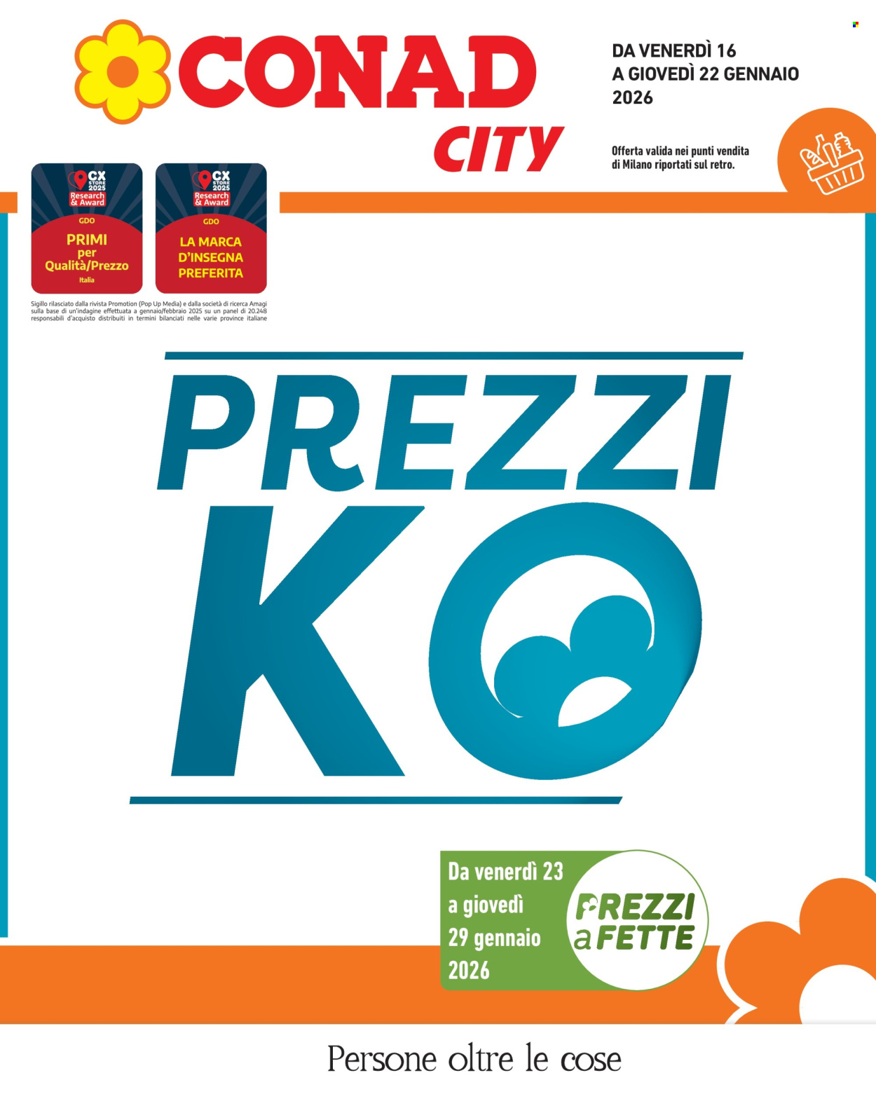 Volantino Conad City - 16/1/2026 - 22/1/2026. Pagina 1