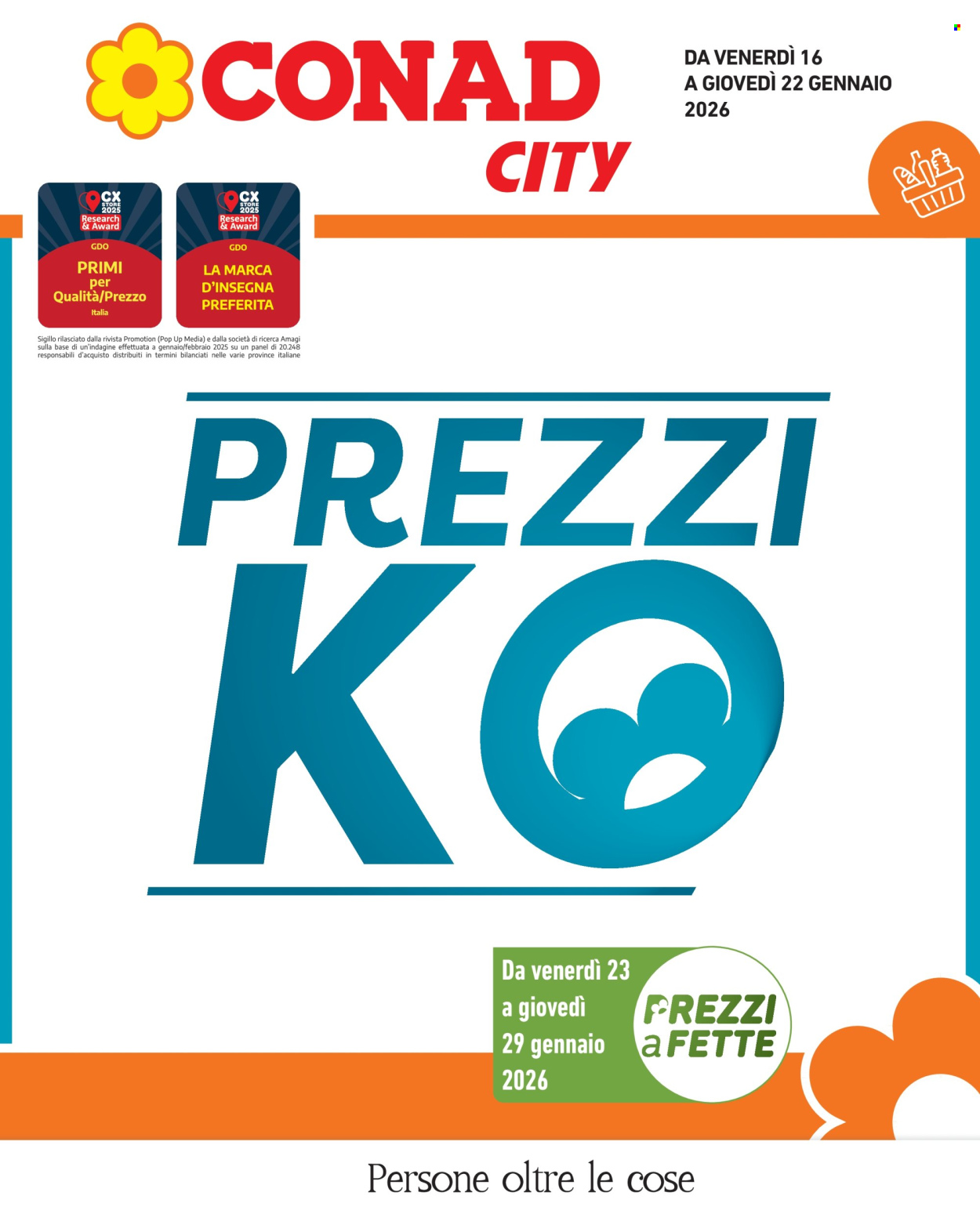 Volantino Conad - 16/1/2026 - 22/1/2026. Pagina 1