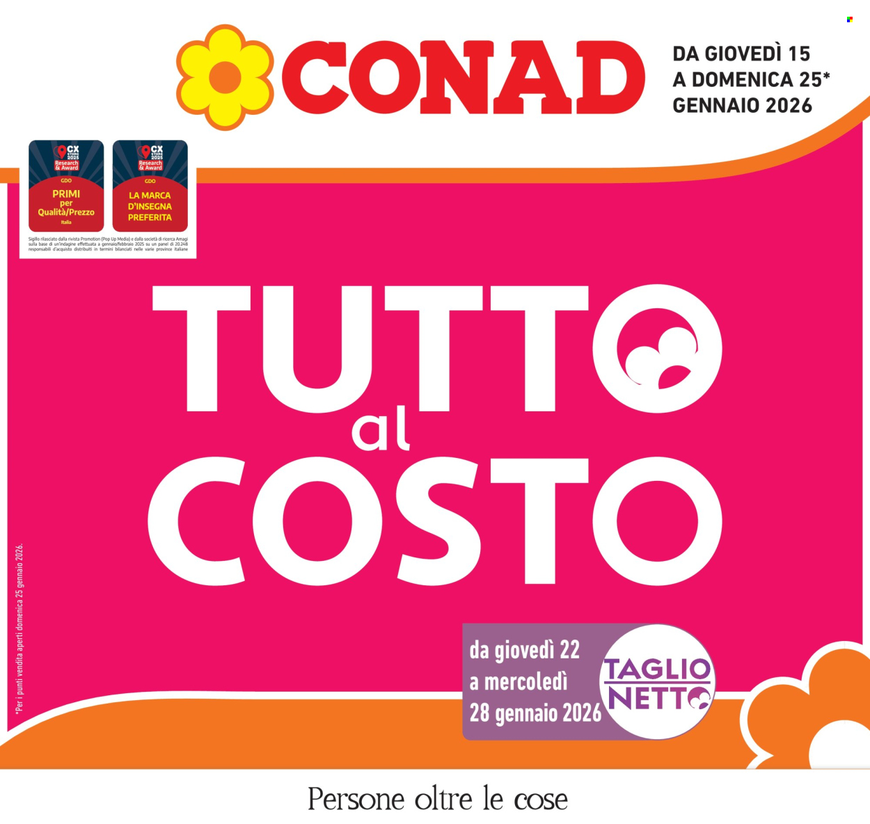 Volantino Conad - 15/1/2026 - 25/1/2026. Pagina 1