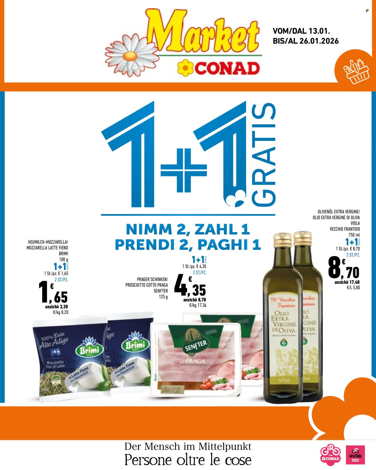 Volantino Market Conad - 13/1/2026 - 26/1/2026. Pagina 1