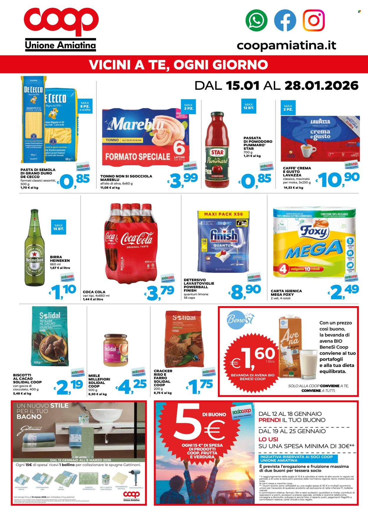 Volantino Coop - 15/1/2026 - 28/1/2026. Pagina 1