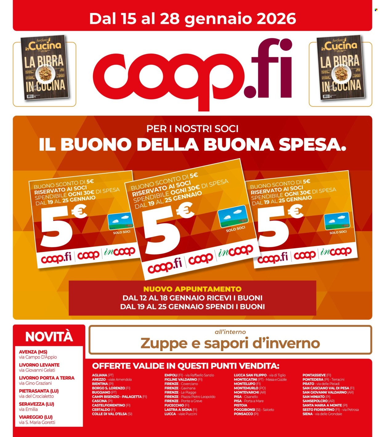 Volantino Coop - 15/1/2026 - 28/1/2026. Pagina 1