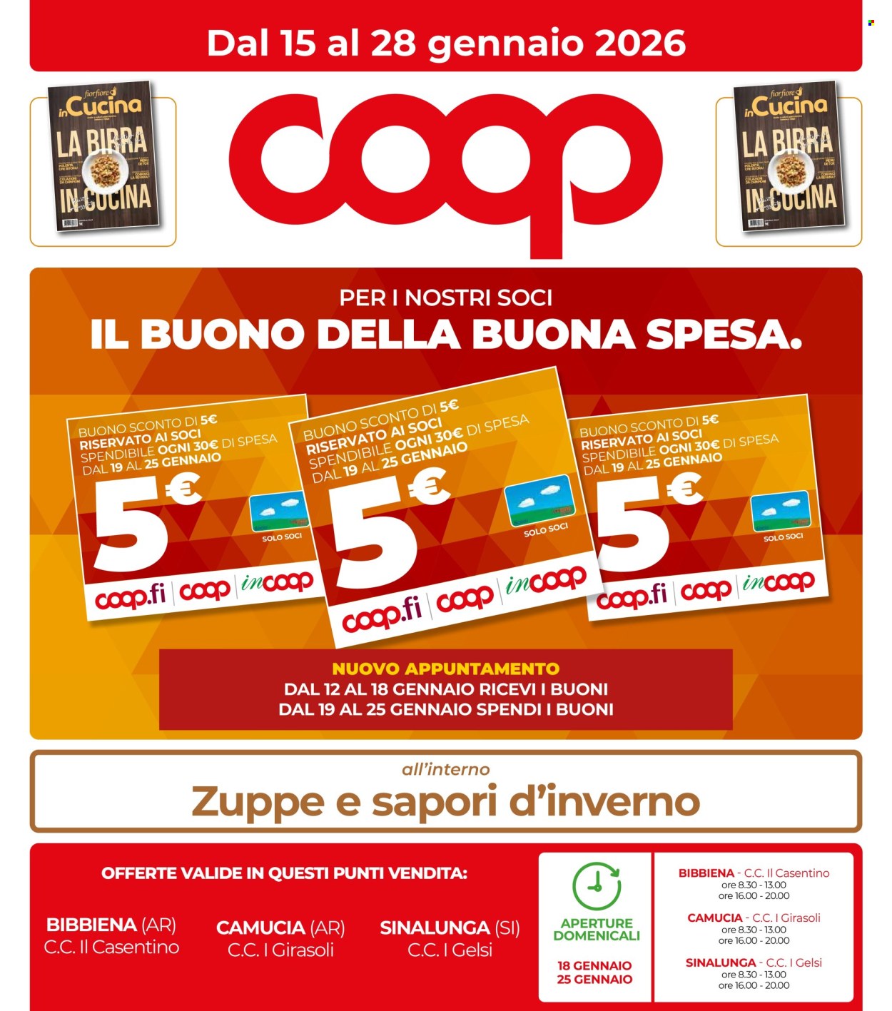 Volantino Coop - 15/1/2026 - 28/1/2026. Pagina 1