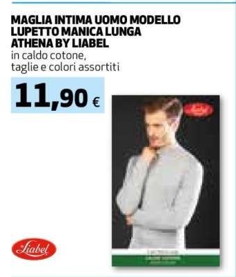 MAGLIA INTIMA UOMO MODELLO LUPETTO MANICA LUNGA ATHENA BY LIABEL