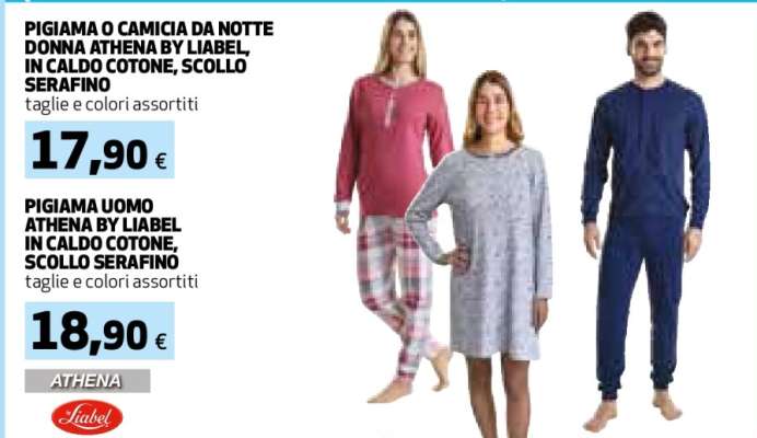 PIGIAMA O CAMICIA DA NOTTE DONNA ATHENA BY LIABEL