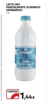 LATTE UHT PARZIALMENTE SCREMATO GRANAROLO