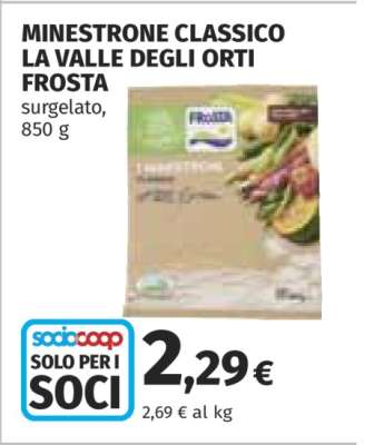 MINESTRONE CLASSICO LA VALLE DEGLI ORTI FROSTA