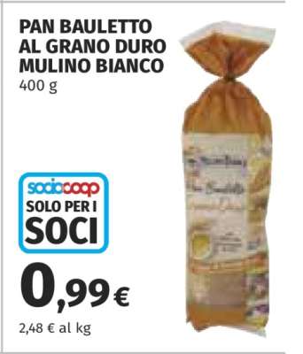 Pan Bauletto al Grano Duro Mulino Bianco