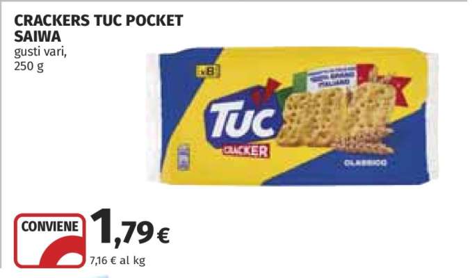 CRACKERS TUC POCKET SAIWA