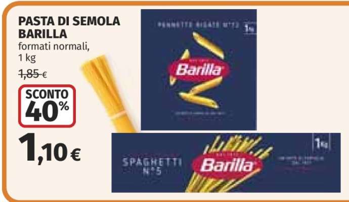PASTA DI SEMOLA BARILLA