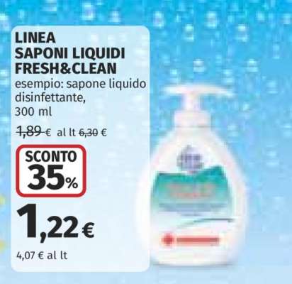 LINEA SAPONI LIQUIDI FRESH&CLEAN
