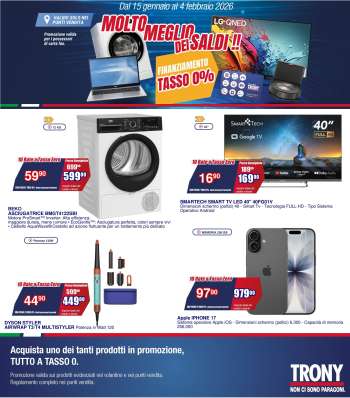 Volantino Trony - 15/1/2026 - 4/2/2026.