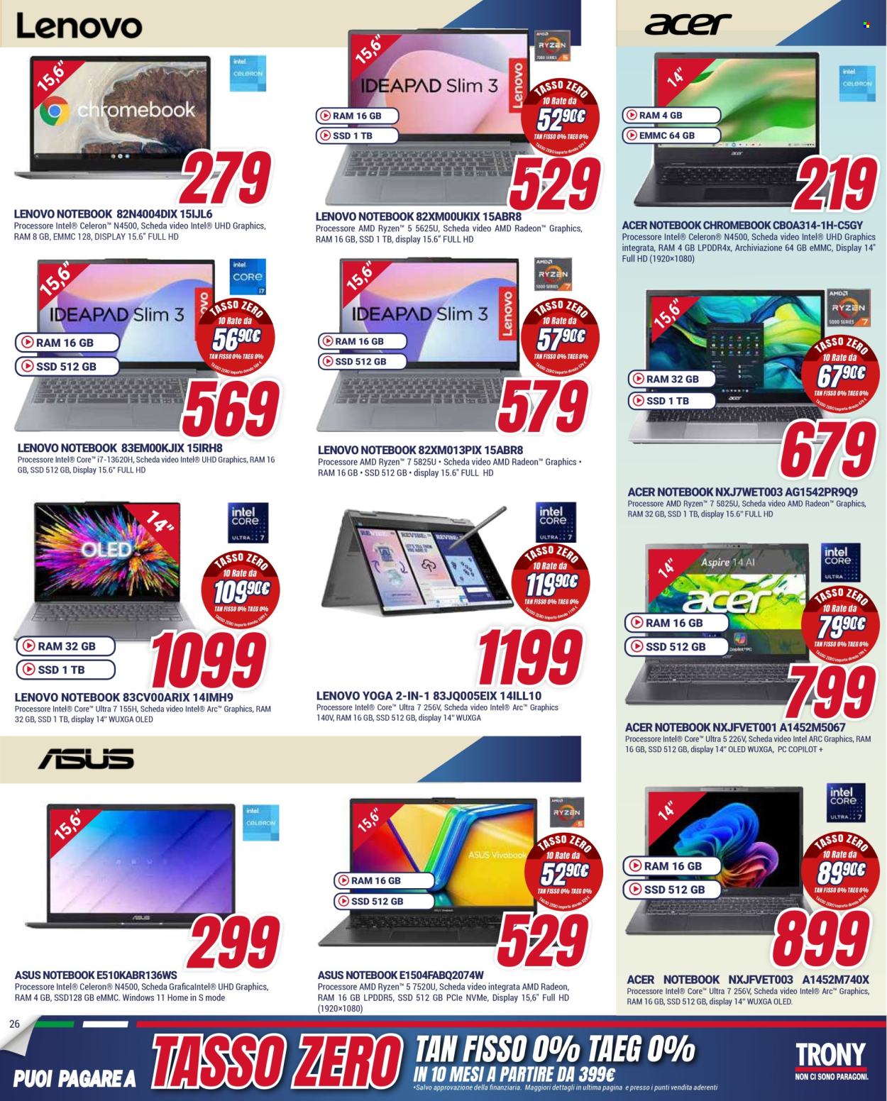 Volantino Trony - 15/1/2026 - 4/2/2026. Pagina 26