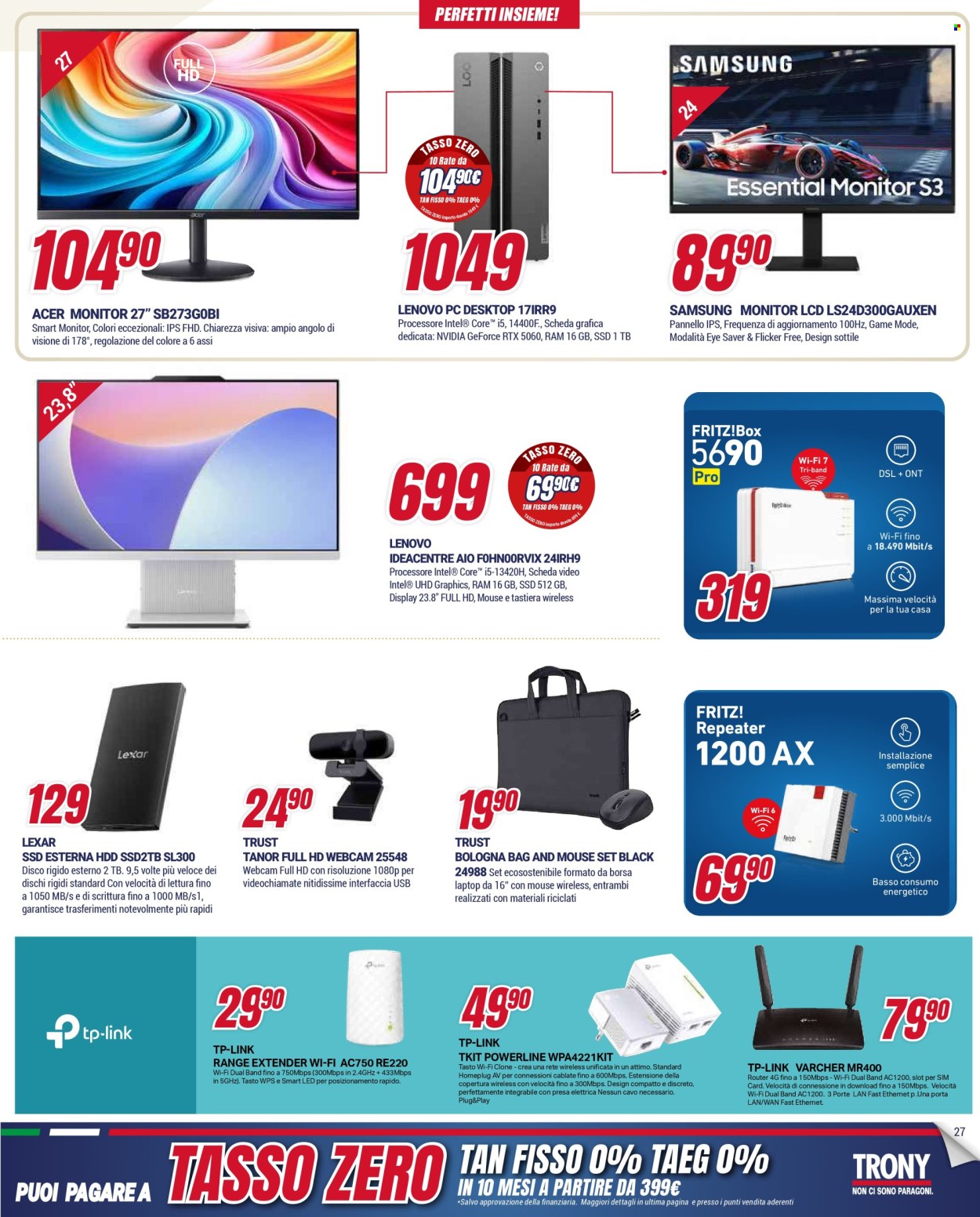 Volantino Trony - 15/1/2026 - 4/2/2026. Pagina 27