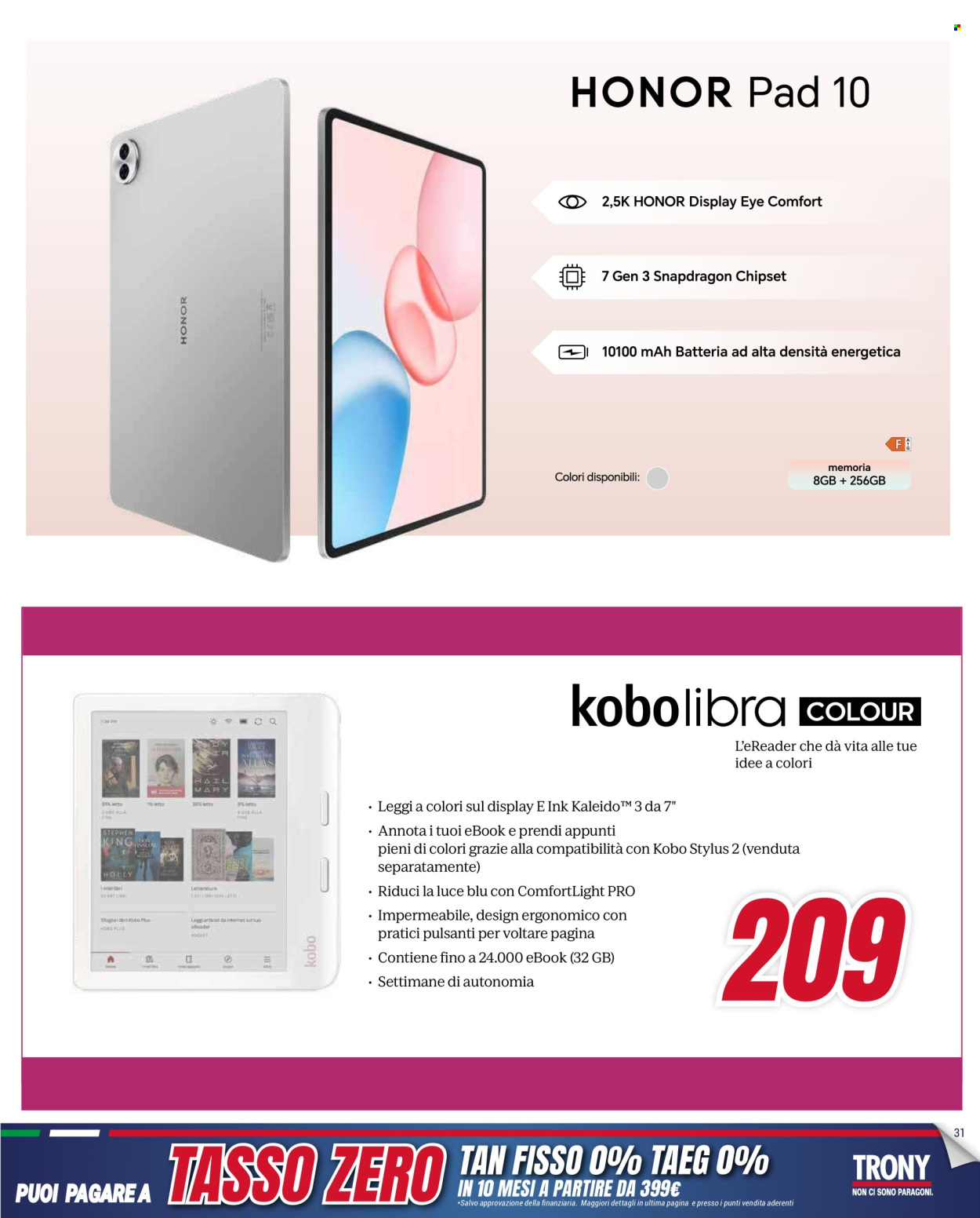 Volantino Trony - 15/1/2026 - 4/2/2026. Pagina 31