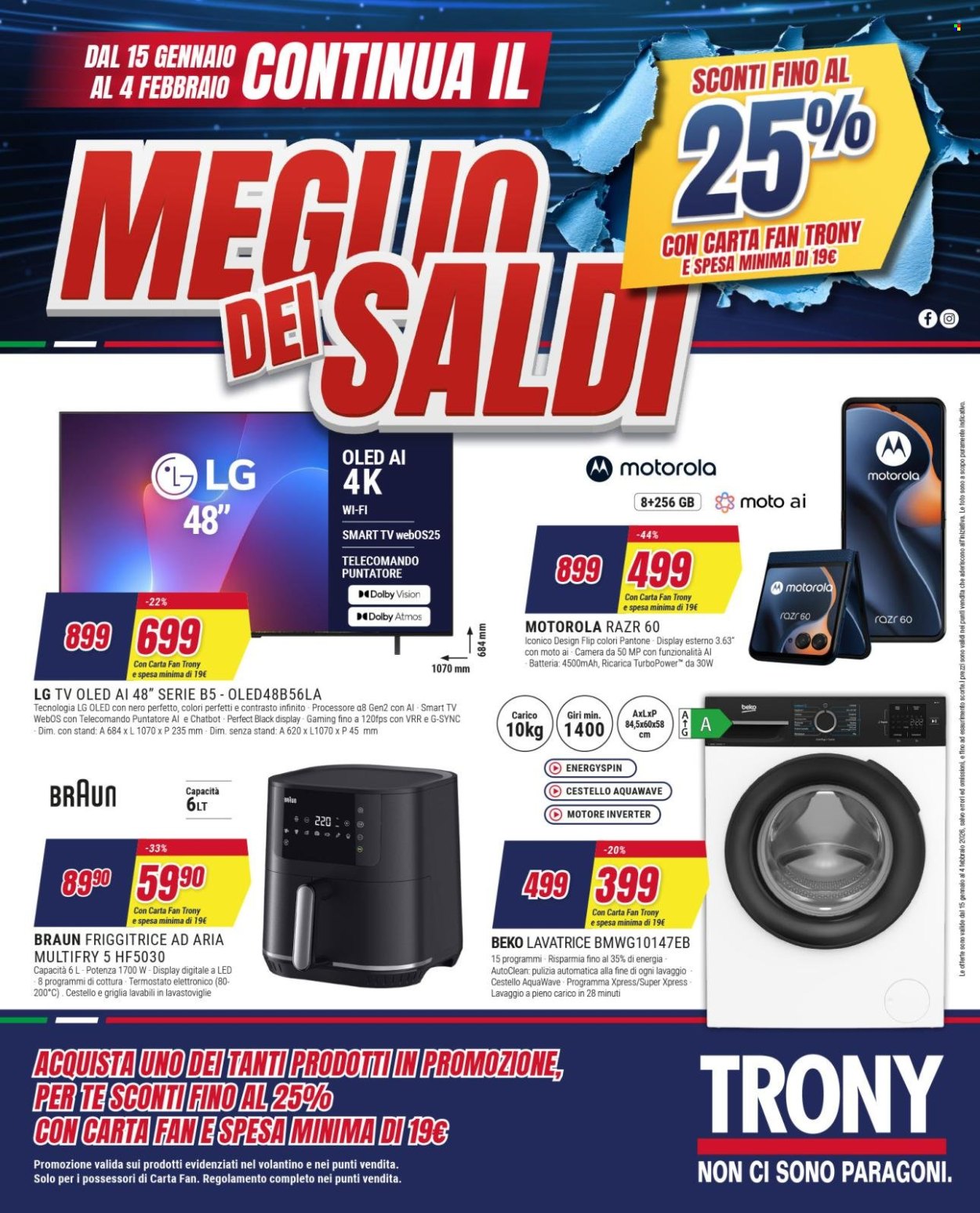 Volantino Trony - 15/1/2026 - 4/2/2026. Pagina 1