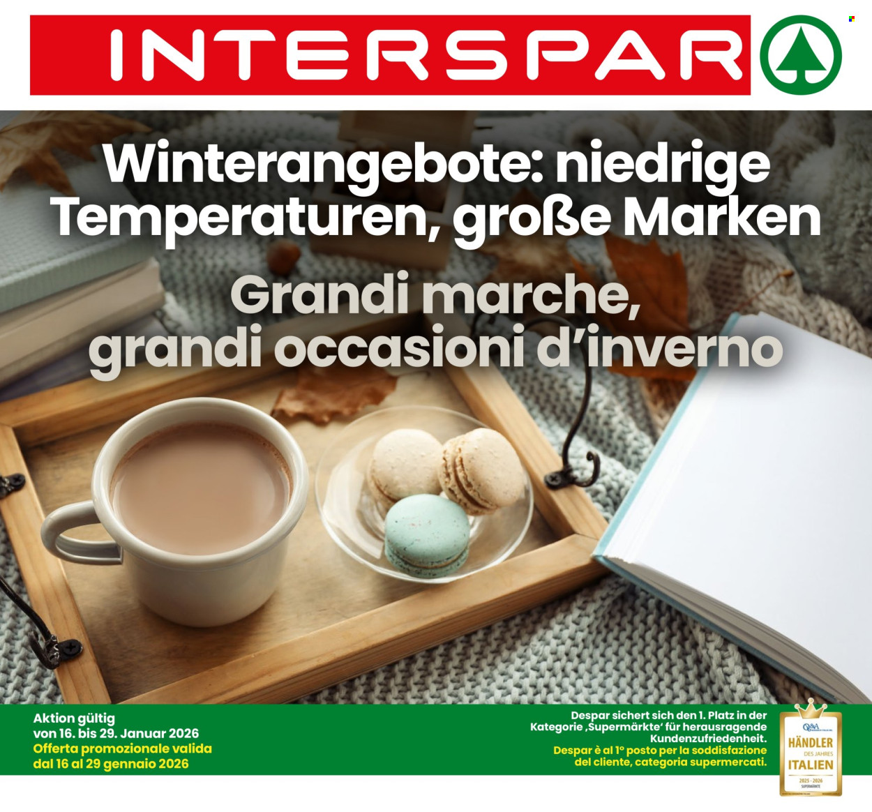 Volantino Interspar - 16/1/2026 - 29/1/2026. Pagina 1