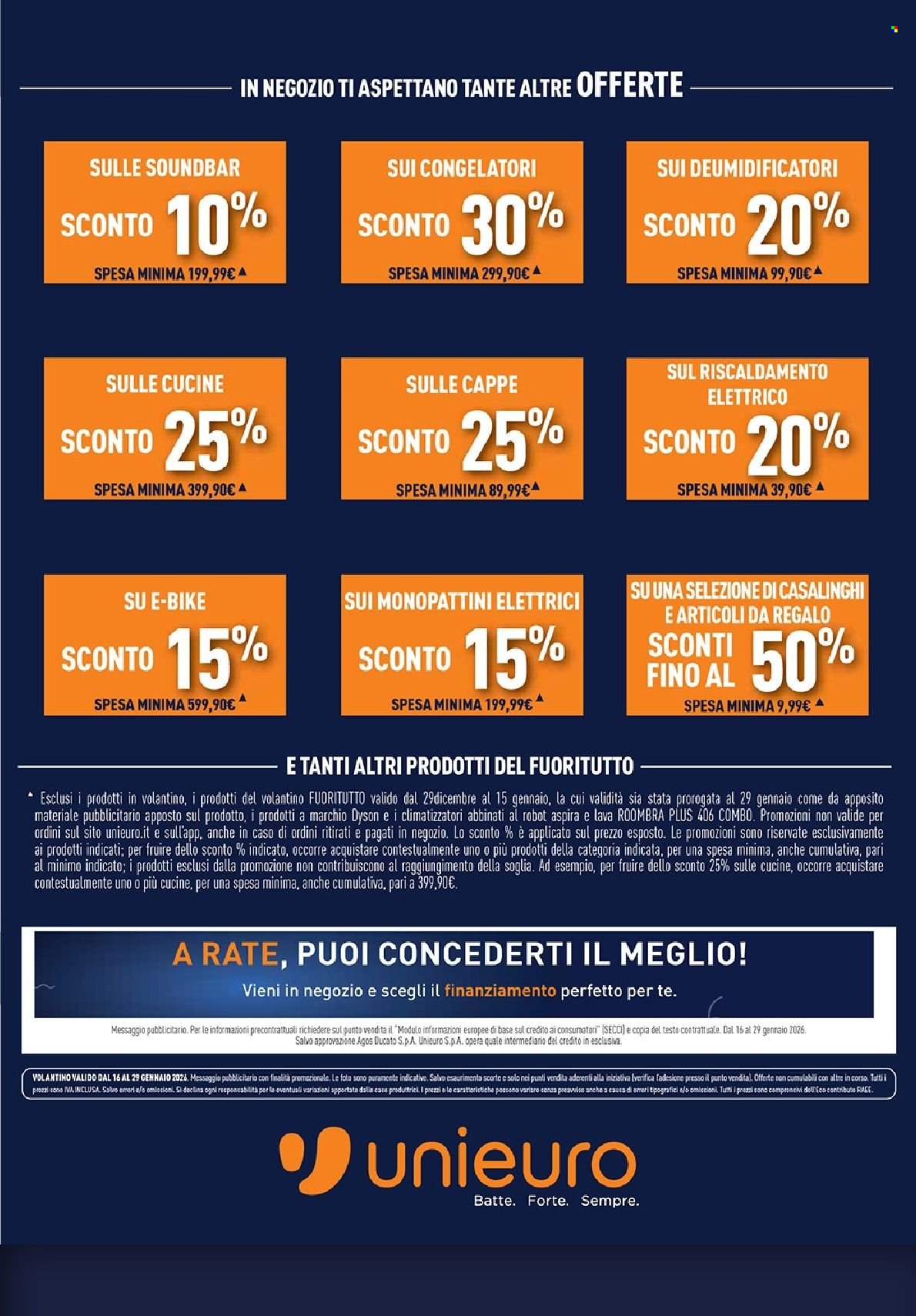 Volantino Unieuro - 16/1/2026 - 29/1/2026. Pagina 31