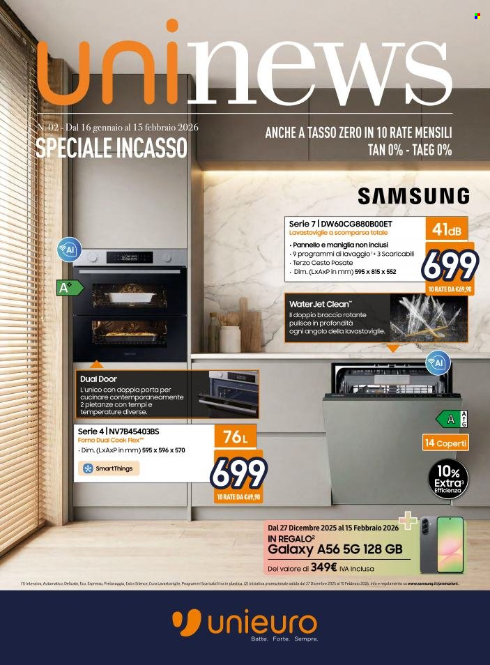 Volantino Unieuro - 16/1/2026 - 15/2/2026. Pagina 1