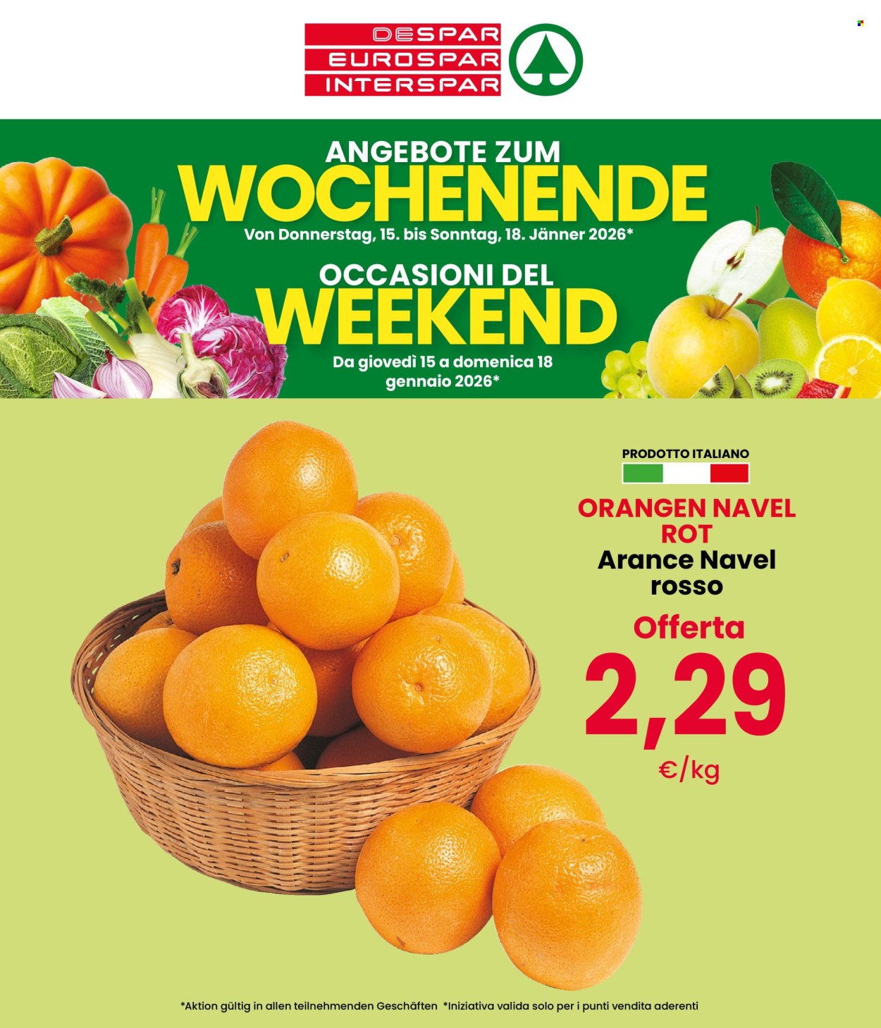 Volantino Despar - 15/1/2026 - 18/1/2026. Pagina 1