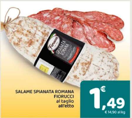Salame Spianata Romana Fiorucci