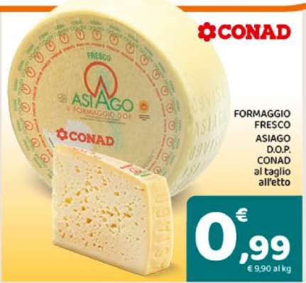 FORMAGGIO FRESCO ASIAGO D.O.P. CONAD
