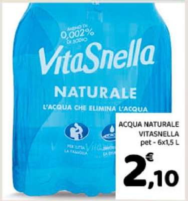 ACQUA NATURALE VITASNELLA