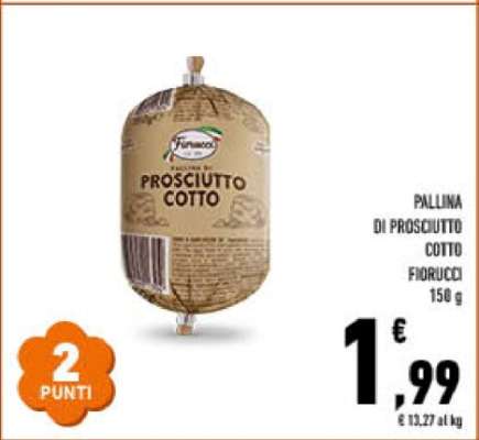 PALLINA DI PROSCIUTTO COTTO FIORUCCI