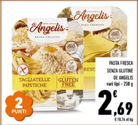 PASTA FRESCA SENZA GLUTINE DE ANGELIS