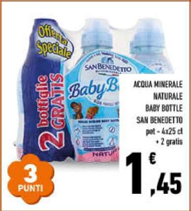 ACQUA MINERALE NATURALE BABY BOTTLE SAN BENEDETTO