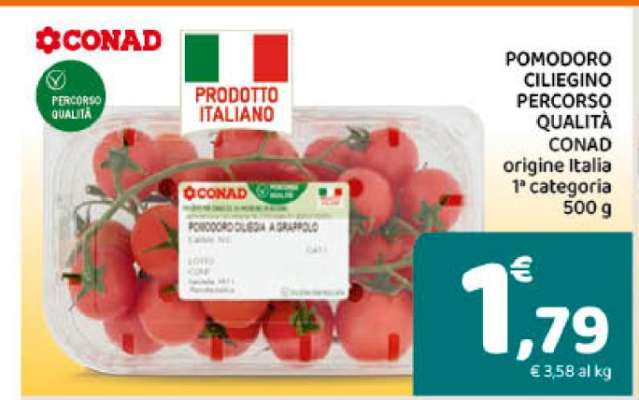 POMODORO CILIEGINO PERCORSO QUALITÀ CONAD