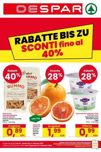 Volantino Despar - 22/1/2026 - 4/2/2026.