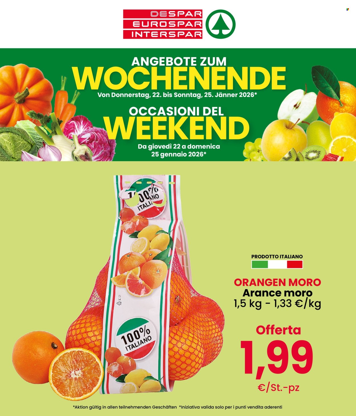 Volantino Despar - 22/1/2026 - 25/1/2026. Pagina 1