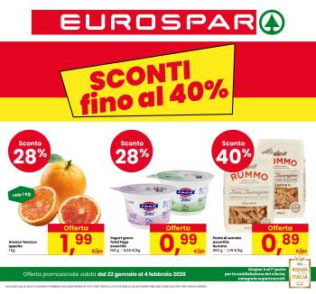 Volantino Eurospar - 22/1/2026 - 4/2/2026.