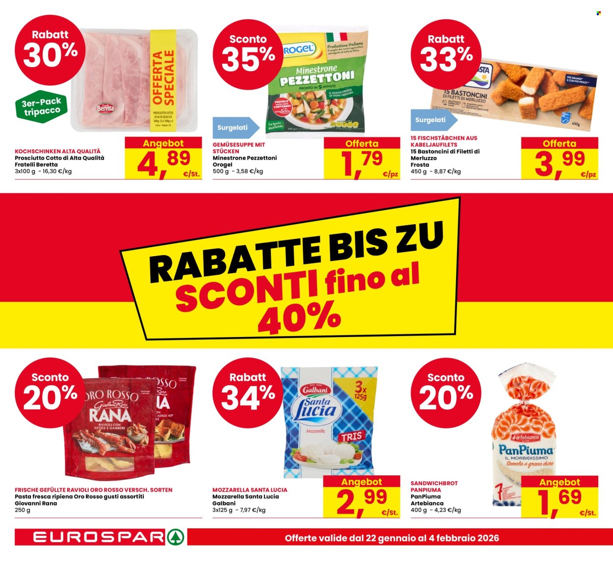 Volantino Eurospar - 22/1/2026 - 4/2/2026. Pagina 4