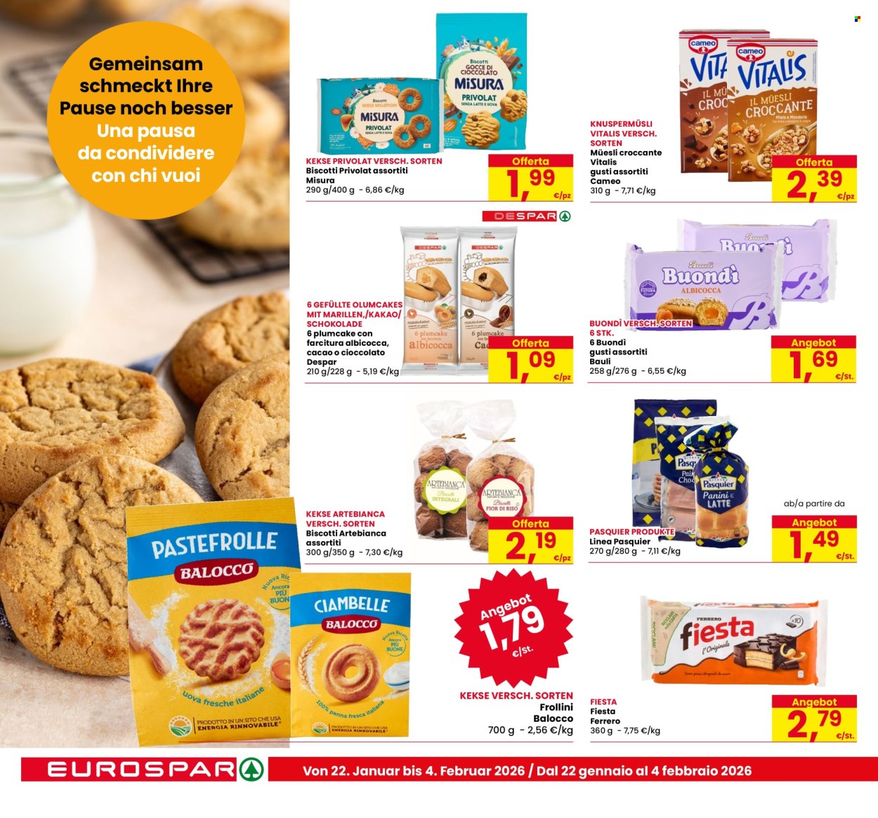 Volantino Eurospar - 22/1/2026 - 4/2/2026. Pagina 16