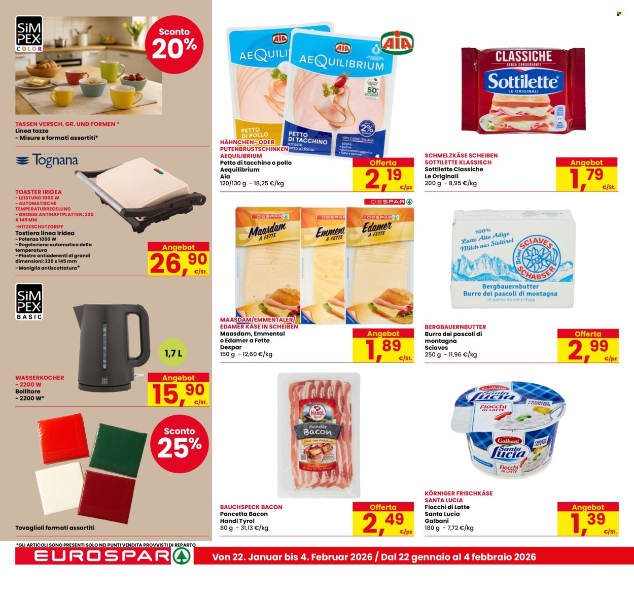 Volantino Eurospar - 22/1/2026 - 4/2/2026. Pagina 18