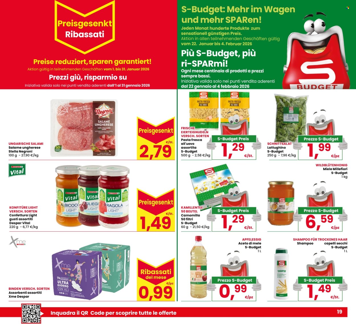 Volantino Eurospar - 22/1/2026 - 4/2/2026. Pagina 19