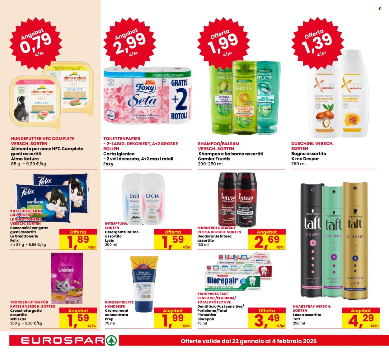 Volantino Eurospar - 22/1/2026 - 4/2/2026. Pagina 22