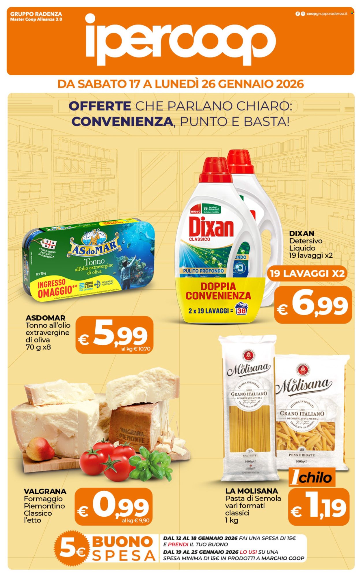 Volantino Coop - 17/1/2026 - 26/1/2026. Pagina 1