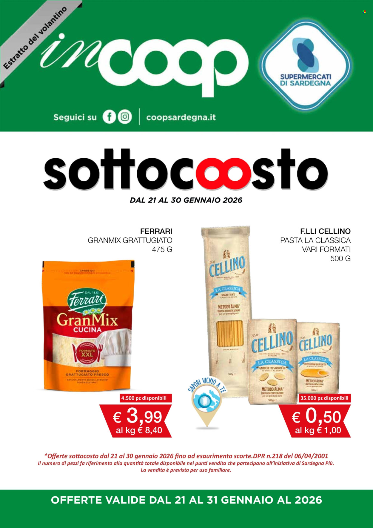 Volantino Coop - 21/1/2026 - 31/1/2026. Pagina 1