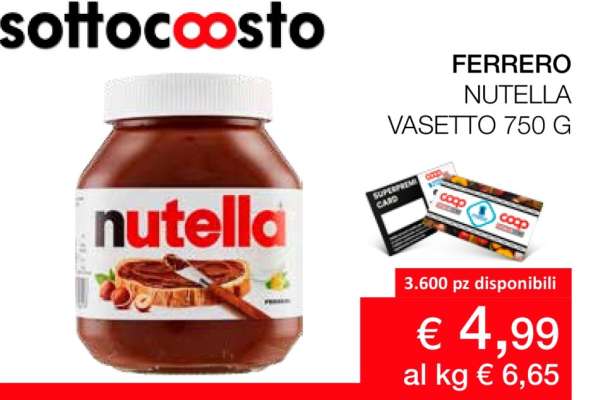 FERRERO NUTELLA VASETTO 750 G